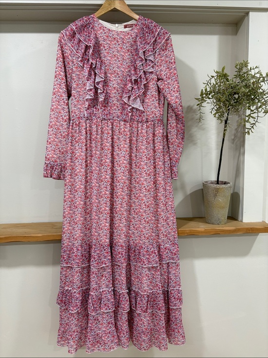 Gemma Allbright Dresses & Skirts - Gemma Allright Floral Farmhouse Ruffle Maxi Dress, Size M